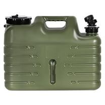 Water Container with Spigot, 4 Gallon/15L Portable Water Storage, Camping Water for Camping, Survival Gear and Supplies, Green