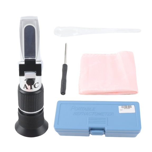Water Content Meter Baume 3-in-1 Handheld Honey Refractometers for Honey Moisture & & Baume Beekeeping Honey Refractometer Water Content Meter Honey Moisture Tester with ATC for Honey