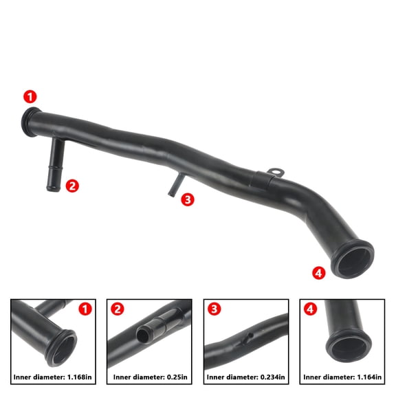 Water Coolant Pipe w/O-Rings Fit for Honda Accord Acura CL 2.3L 1998-2002