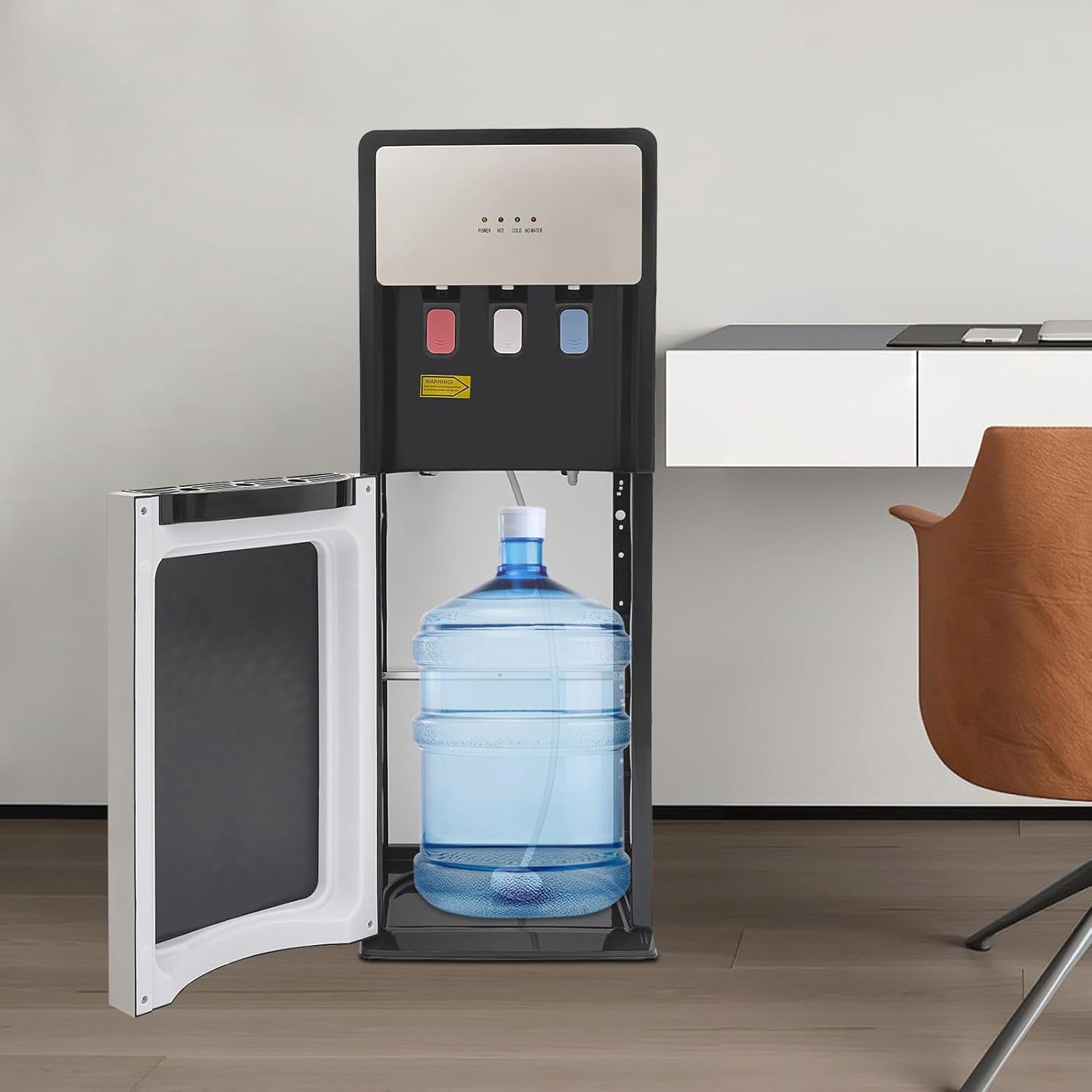 Water Cooler Bottom Loading Dispenser with 3 Temperature Settings (Hot/Cold/Room) PP and The electrostatic Spraying Treatment