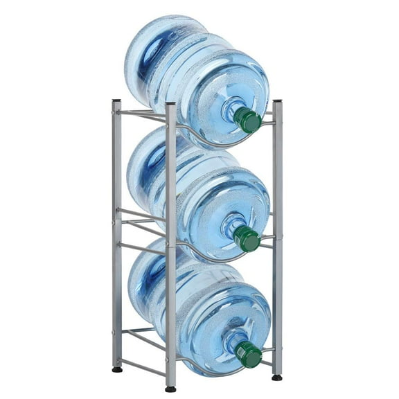 Water Cooler Jug Rack 3-Tier Water Bottle Storage Rack Floor Standing