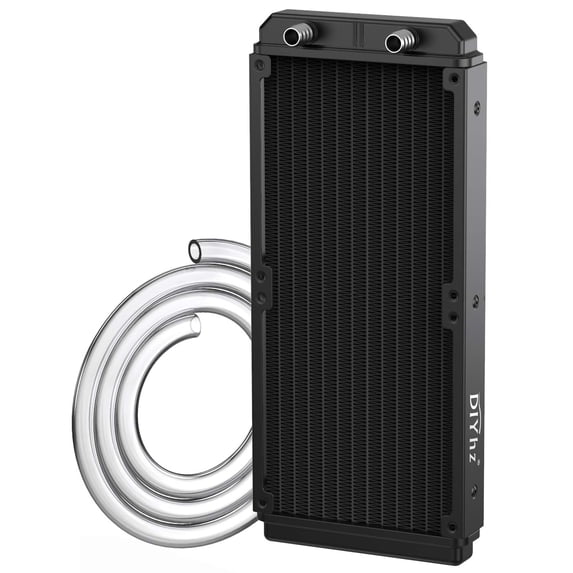 Water Cooling Computer Radiator, 12 Pipe Aluminum Heat Exchanger Liquid ...