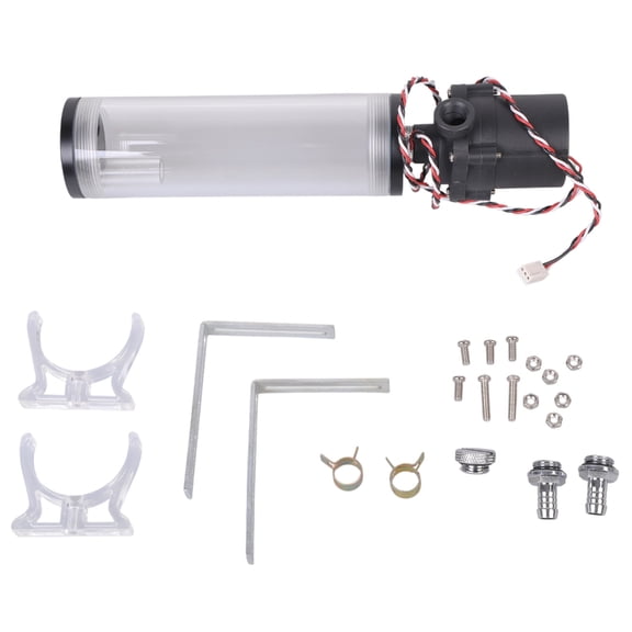 Water Cooling Pump, 800L/H PC Water Cooling Integrated Mute Water Pump Support PWM for CPU Cooling System