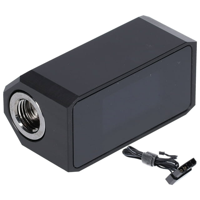 Water Cooling System Alarm Digital OLED Display Flowmeter Thermometer