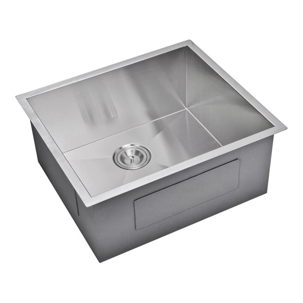 23" Gray Stainless Steel Farmhouse Single Bowl Kitchen Sink