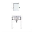 thumbnail image 1 of Water Creation Embassy 30" Single Brass Wash Stand in Chrome/White, 1 of 7