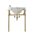 thumbnail image 1 of Water Creation 30 In. W. Single Wash Stand, P-Trap, Carrara White Marble Countertop, 1 of 8