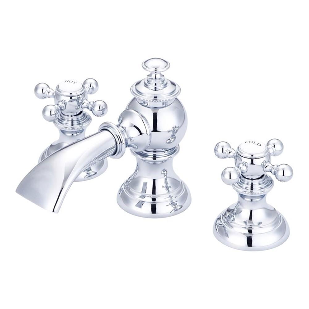 Elegant Classic Chrome Widespread Bathroom Faucet with Pop-Up Drain