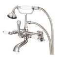 thumbnail image 1 of Water Creation 7" Traditional Solid Brass Tub Faucets - Brushed Nickel, 1 of 2