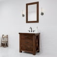 thumbnail image 1 of Water Creation Aberdeen 30"W Wood Single Bathroom Vanity in Brown/White, 1 of 11