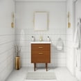 thumbnail image 1 of Water Creation Brandy 24" Integrated Sink Top Wood Vanity in Honey Walnut, 1 of 4