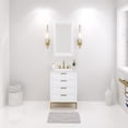 thumbnail image 1 of Water Creation Bristol 24" Wood Single Bathroom Vanity in Pure White/Gold, 1 of 6