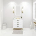 thumbnail image 1 of Water Creation Bristol 30" Wood Single Bathroom Vanity in Pure White & Gold, 1 of 6