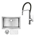 thumbnail image 1 of Water Creation CF511-AS-3622B 36 x 22 in. Single Bowl Stainless Steel Hand Made Apron Front Kitchen Sink - Gray & Premium Scratch Resistant Satin, 1 of 1