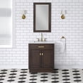 thumbnail image 1 of Water Creation Chestnut 30" Wood Single Bathroom Vanity in Brown/Satin Gold, 1 of 10