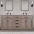 thumbnail image 1 of Water Creation Chestnut 72" Wood Double Bathroom Vanity in Gray/Bronze, 1 of 11
