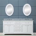thumbnail image 1 of Water Creation DERBY60W 60 in. Pure White Double Sink Bathroom Vanity - Derby Collection - Chrome, 1 of 9