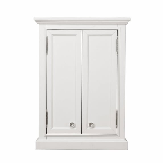 Water Creation Derby 33" Solid Hardwood Medicine Cabinet in White/Chrome