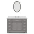 thumbnail image 1 of Water Creation Derby 48" Wood Single Bathroom Vanity in Cashmere Gray/Chrome, 1 of 5