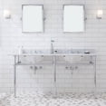 thumbnail image 1 of Water Creation EB72D-0109 72 in. Embassy Wide Double Wash Stand, P-Trap, Countertop with Basin, Faucet - Chrome, 1 of 1