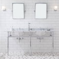 thumbnail image 1 of Water Creation EB72D-0113 72 in. Embassy Wide Double Wash Stand, P-Trap, Countertop with Basin, Faucet - Chrome, 1 of 1