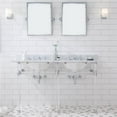thumbnail image 1 of Water Creation EP60D-0109 60 in. Empire Wide Double Wash Stand, P-Trap, Countertop with Basin, Faucet - Chrome, 1 of 1