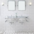 thumbnail image 1 of Water Creation EP60D-0112 60 in. Empire Wide Double Wash Stand, P-Trap, Countertop with Basin, Faucet - Chrome, 1 of 1