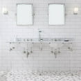 thumbnail image 1 of Water Creation EP72C-0500 72 in. Empire Wide Double Wash Stand, P-Trap, Countertop with Basin - Nickel, 1 of 1