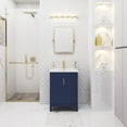 thumbnail image 1 of Water Creation Elise 24" Wood Single Bathroom Vanity in Monarch Blue & White, 1 of 8