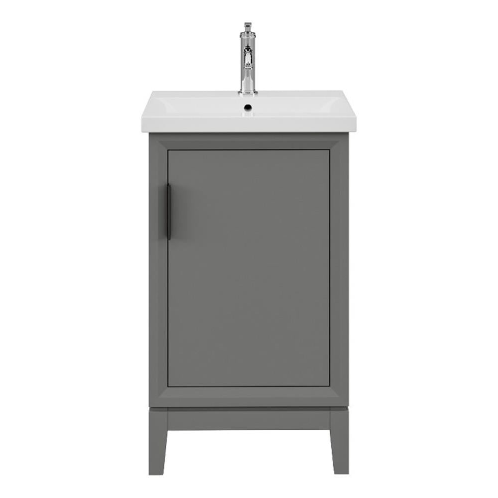Elsa 20" Cashmere Gray Single Bathroom Vanity with Ceramic Sink