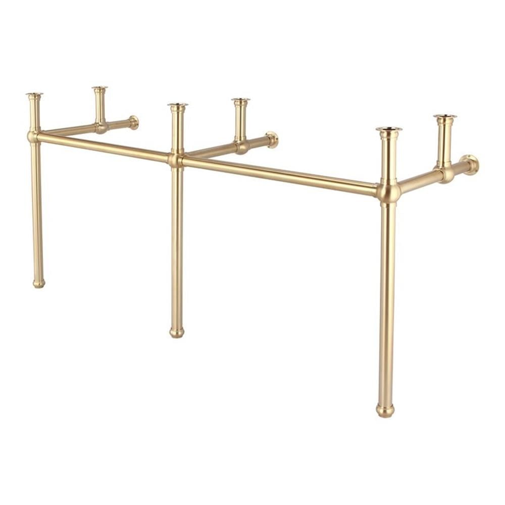 Embassy 72" Satin Gold Double Brass Washstand