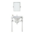 thumbnail image 1 of Water Creation Empire 30"W Single Plastic Wash Stand in Chrome & Clear, 1 of 7