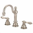 thumbnail image 1 of Water Creation F2-0012-05-AL American 20th Century Classic Widespread Lavatory F2-0012 Faucets - Ivory & Polished Nickel, 1 of 1