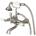 thumbnail image 1 of Water Creation F6-0010-02-AL 7 in. Gray Vintage Classic Spread Wall Mount Tub Faucet - Brushed Nickel, 1 of 4