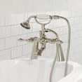 thumbnail image 1 of Water Creation Lever Handles Brass Tub Faucets in Polished Nickel, 1 of 6