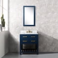 thumbnail image 1 of Water Creation Madalyn 30" Wood Single Bathroom Vanity in Monarch Blue/White, 1 of 7