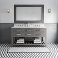 thumbnail image 1 of Water Creation Madalyn 60" Wood Double Bathroom Vanity in Cashmere Gray/White, 1 of 6