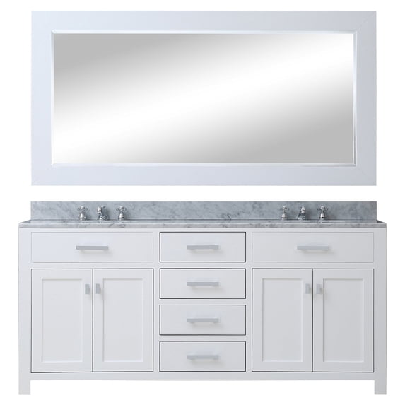 Water Creation Madalyn 60 in. Double Bathroom Vanity