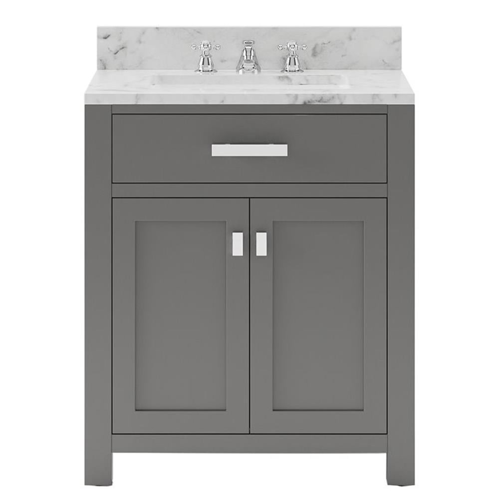 Cashmere Grey 30" Single Sink Bathroom Vanity with Marble Top