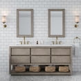 thumbnail image 1 of Water Creation Oakman 72" Double Sink Vanity w/ Gold Faucets & Mirrors in Oak, 1 of 7