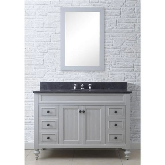 Water Creation POTENZA48EG 48 in. Potenza Collection Earl Gray Single Oval Sink Bathroom Vanity, Oil-Rubbed Bronze