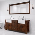 thumbnail image 1 of Water Creation Paisley 72"W Wood Double Bathroom Vanity in Brown & White, 1 of 12