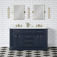 thumbnail image 1 of Water Creation Palace 60" Wood Double Bathroom Vanity in Monarch Blue/Gold, 1 of 10