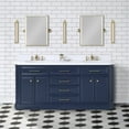 thumbnail image 1 of Water Creation Palace 72" Wood Double Bathroom Vanity in Monarch Blue/Gold, 1 of 11
