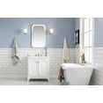 thumbnail image 1 of Water Creation Queen 30"W Wood Single Bathroom Vanity in Pure White & Nickel, 1 of 4