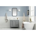 thumbnail image 1 of Water Creation Queen 36"W Wood Single Bathroom Vanity in Cashmere Gray and White, 1 of 4