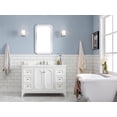 thumbnail image 1 of Water Creation Queen 48"W Wood Single Bathroom Vanity in Pure White & Nickel, 1 of 4