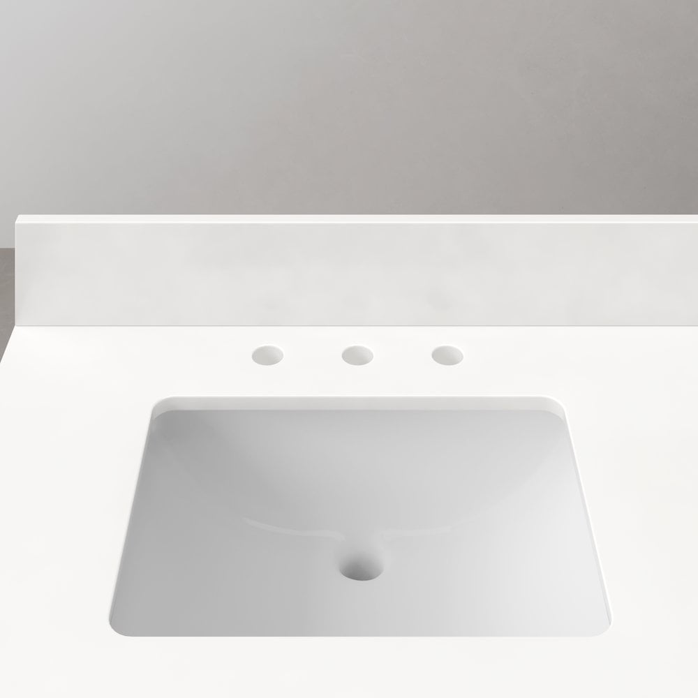 Sequoia 72-Inch Double Sink Mango Wood Bath Vanity with White Quartz Top