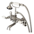 thumbnail image 1 of Water Creation Wall Mount Traditional Solid Brass Tub Faucets - Polished Nickel, 1 of 3