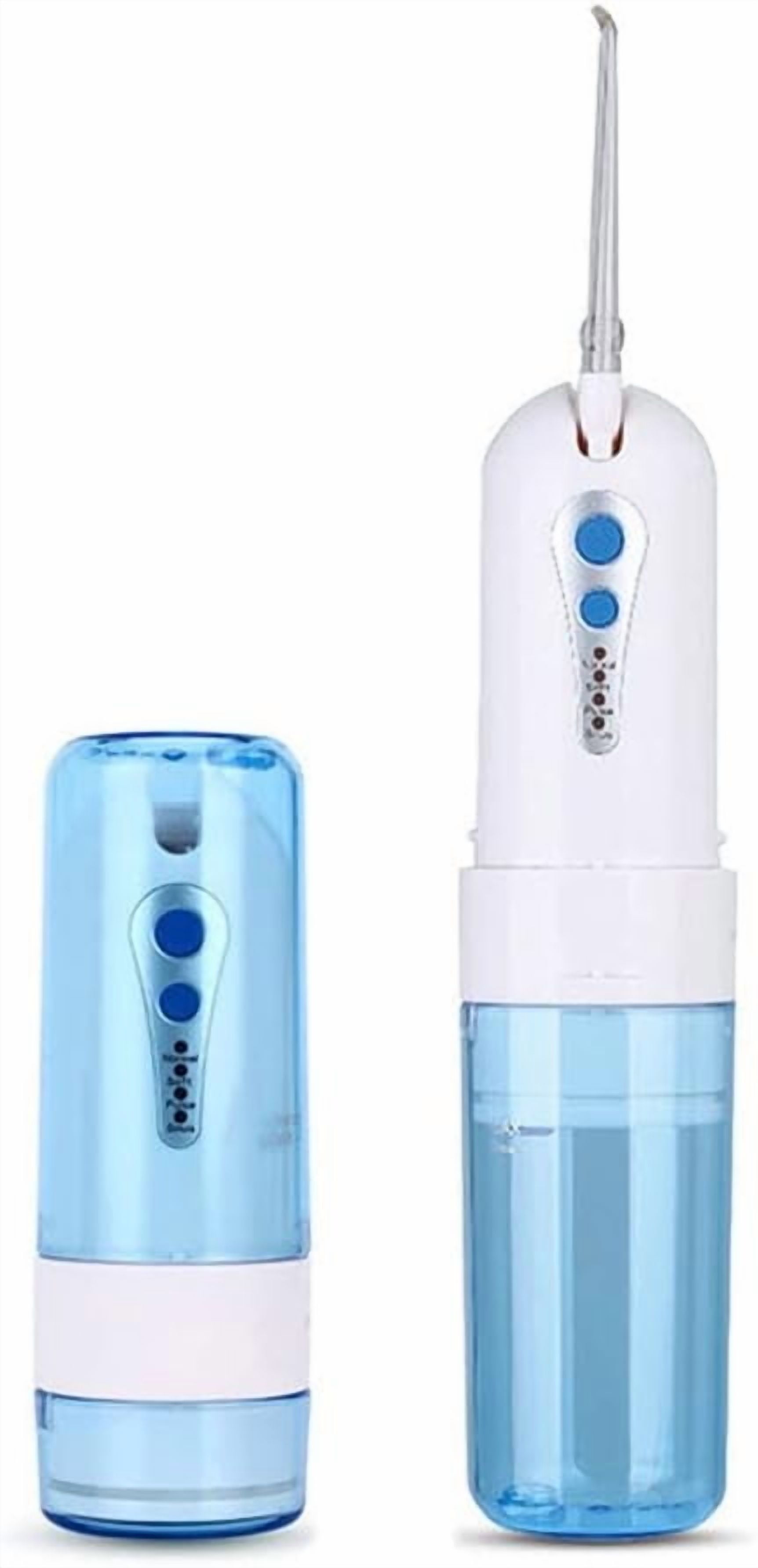 Water Dental Flosser for Teeth, Portable 200ML Water Teeth Cleaner Picks with 4 Cleaning Modes & 5 Jet Tips for Family Use, USB Rechargeable